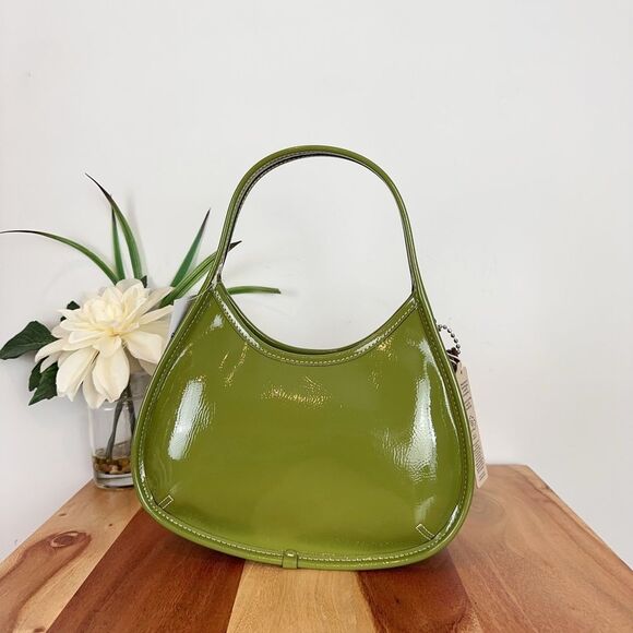 NWT Coach Ergo Bag In Crinkle Patent Coachtopia Leather - Picture 3 of 8